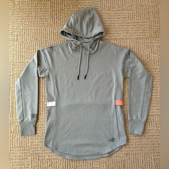 NWOT New Balance Women’s NB Athletics Pullover Hoodie in Light Slate - Small - Picture 10 of 10